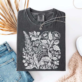 Retro Poisonous Plants Dark Academia Botanical T-Shirt