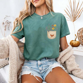 Wild Flowers Pocket T-Shirt