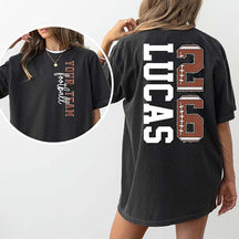 Custom Team Football Name And Number T-Shirt