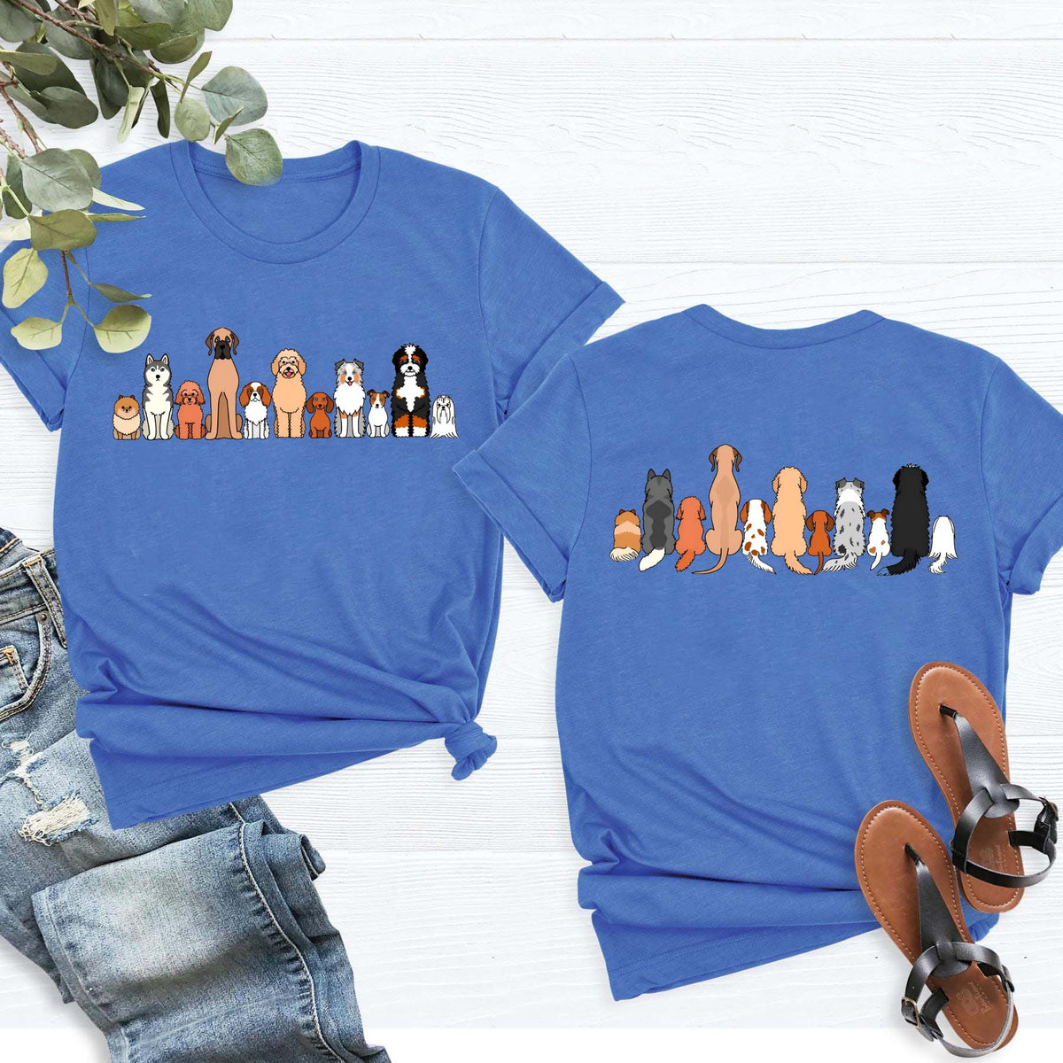 Vintage Retro Dog Breeds Funny T-Shirt