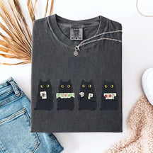 Mahjong Black Cat Game Night T-Shirt