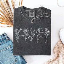 Floral Cottagecore Simple T-Shirt