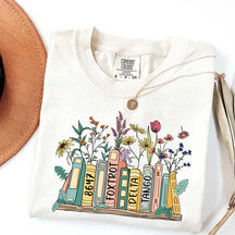Comfort Colors Subtle Anti Trump Book Floral T-Shirt