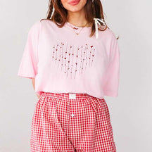 Cute  Comfort Colors Hearts T-Shirt