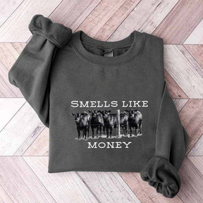 Smells Like Cattle Western Cow Sweatshirt