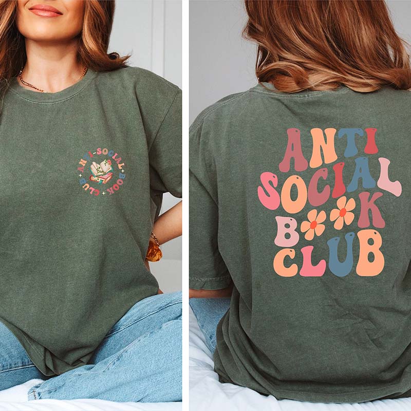 Anti Social Book Club Reading T-Shirt