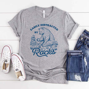 Easily Distracted By Rocks Geologist T-Shirt