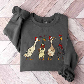Christmas Ducks Farm Lover Sweatshirt