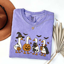 Halloween Ghost Pumpkin Bat Cat T-Shirt