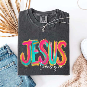 Comfort Colors Jesus Loves You Faith T-Shirt