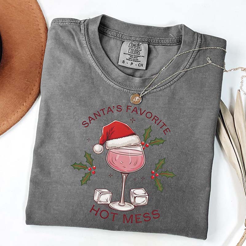 Santa's Favorite Hot Mess T-Shirt