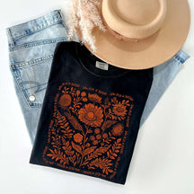 Boho Floral Bible Verse T-Shirt
