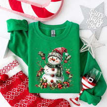 Cute Christmas Snowman Sweatshirt