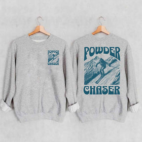 Powder Chaser Funny Skiing Sweatshirt