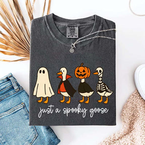 Cute Just a Spooky Goose Halloween T-Shirt
