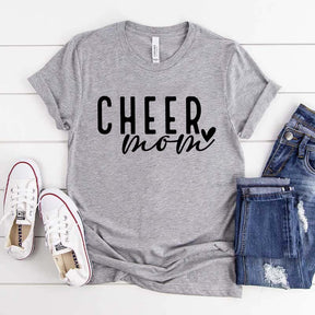 Cheer Mom Mama Heart T-Shirt