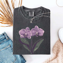 Vintage Orchid Flower Lover T-Shirt