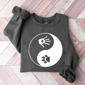 Yin and Yang Dog Paw Sweatshirt