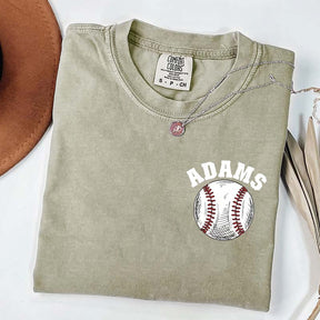 Custom Baseball Name Pocket  T-Shirt