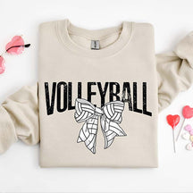 Retro Volleyball Bow Sweatshirt