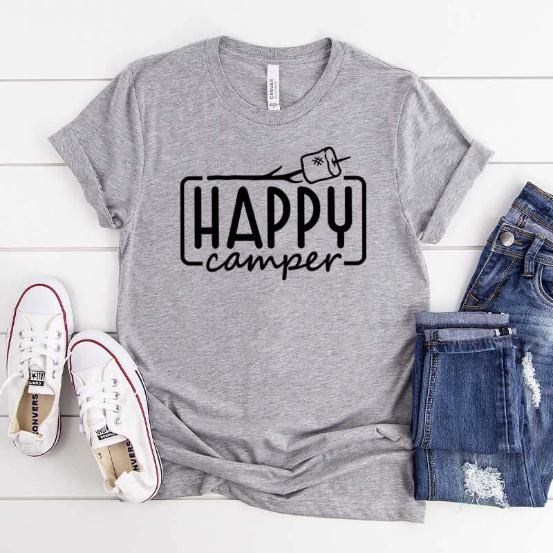 Happy Camper Marshmallow T-Shirt
