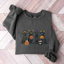 Halloween Black Lab Fall Dog Sweatshirt