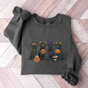 Halloween Black Lab Fall Dog Sweatshirt