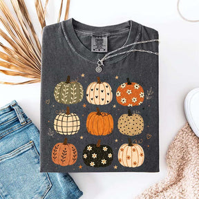 Boho Pumpkin Harvest Season Halloween T-Shirt