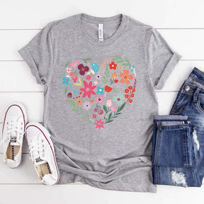 Flower Heart Love T-Shirt