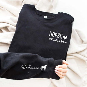 Custom Horse Rider Mom Sweatshirt
