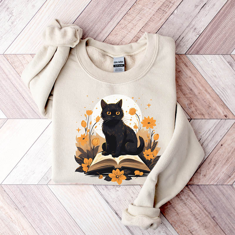 Cat Book Sweatshirt