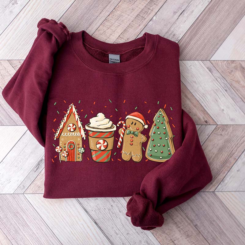 Gingerbread Christmas Coffee Xmas Sweatshirt