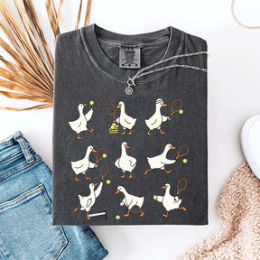 Cute Goose Tennis Sports T-Shirt