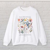 Bible Verse Watercolor Flowers Scripture Sweatshirt