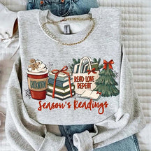 Season's Readings Christmas Book Lover Sweatshirt