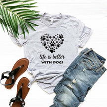 Life is Better with Dogs T-Shirt
