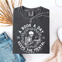 A Book a Day Skeleton T-Shirt