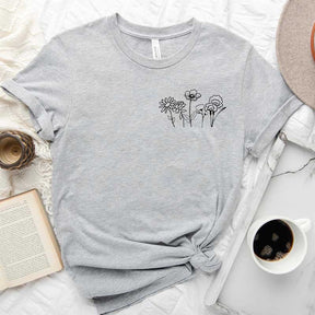 Pocket Windflower Dandelion Blossoms T-Shirt