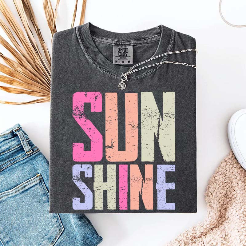Distressed Beach Mom Sunshine T-Shirt