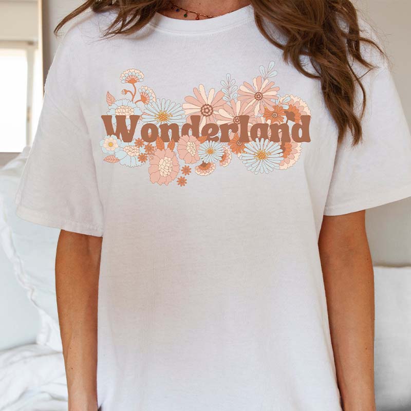 70s Vibe Daisy  Wonderland T-Shirt