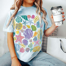 Vintage Seashells Ocean T-Shirt