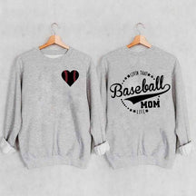 Heart & Baseball Sweatshirt