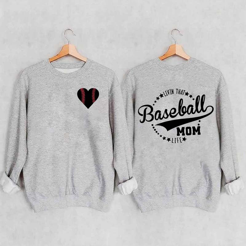 Heart & Baseball Sweatshirt