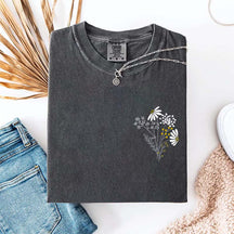 Minimal Daisy Flower T-Shirt