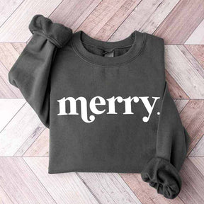 Minimalist Merry Christmas Sweatshirt