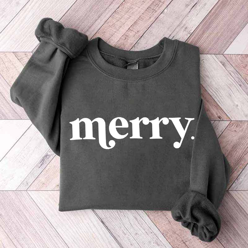 Minimalist Merry Christmas Sweatshirt