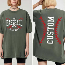 Personalized Baseball Team Graphic T-Shirt