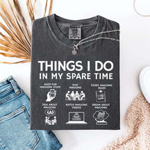 Things I Do in My Spare Time Mahjong Lover T-Shirt