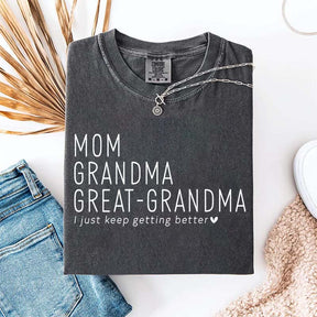 Mom Grandma Great-Grandma Pregnancy Announcement T-Shirt