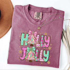 Holly Jolly Christmas Xmas Party T-Shirt